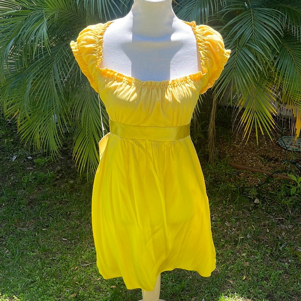 Betsey Johnson Vintage Silk Here Comes The Sun Dress - Picture 3 of 17